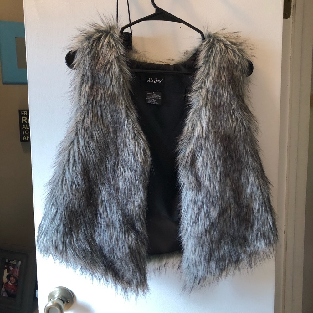 Faux fur vest